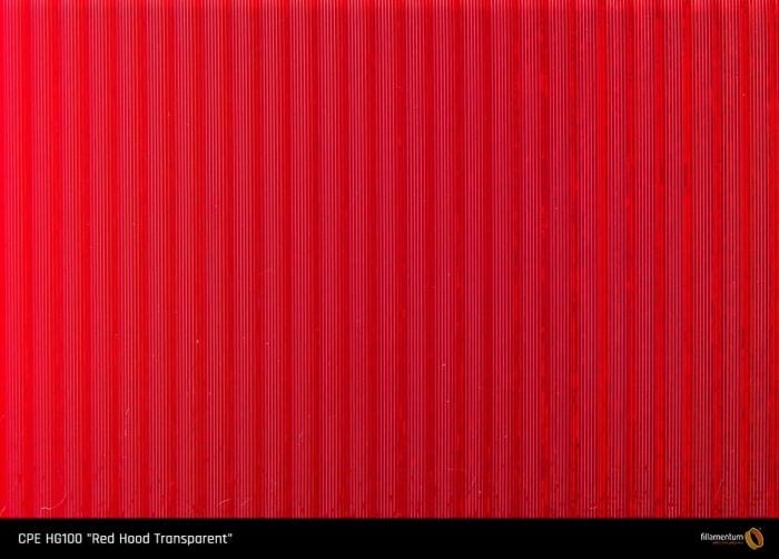 Technology Hub Australia | Fillamentum Filament CPE HG100 "Red Hood Transparent"